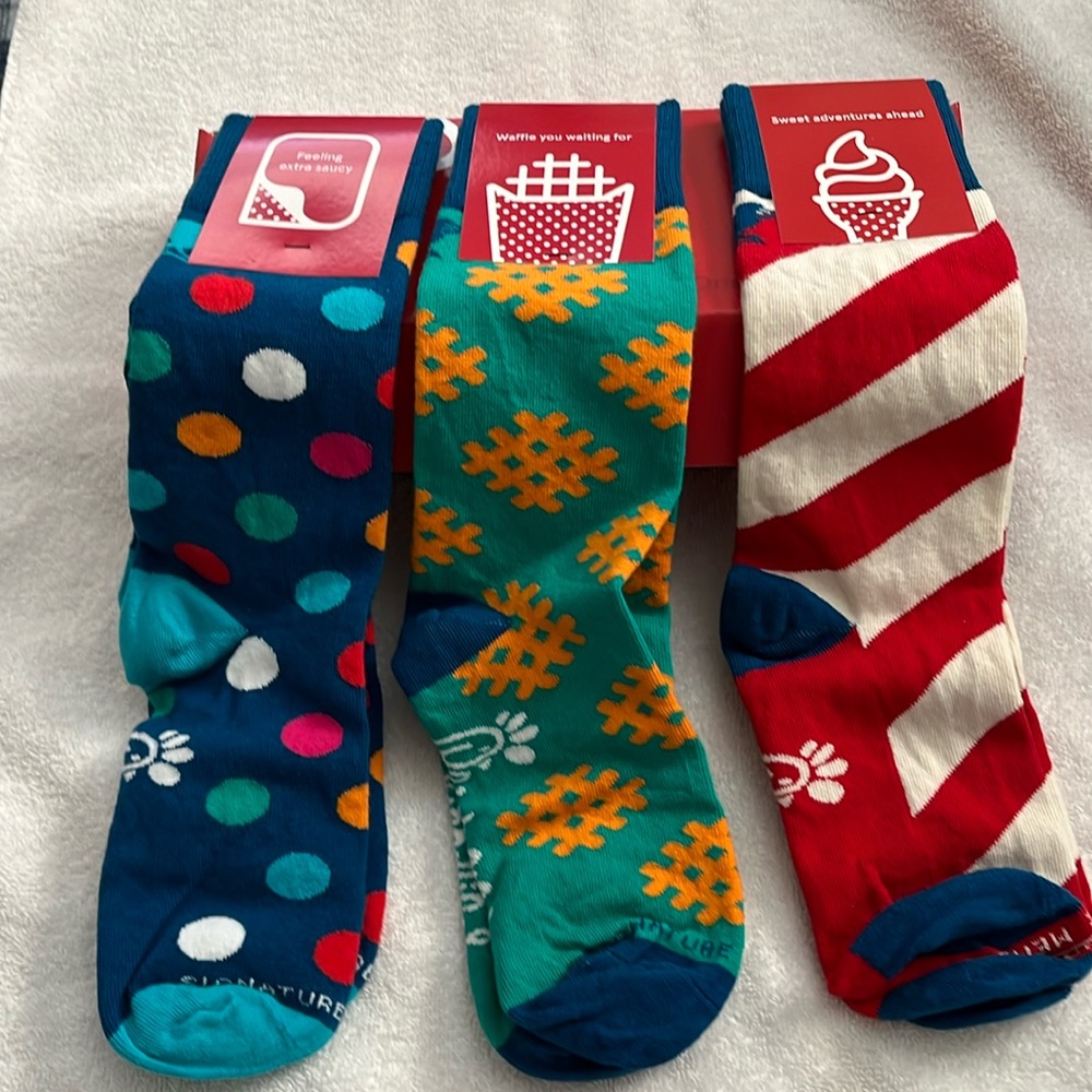 Chick fil a socks!